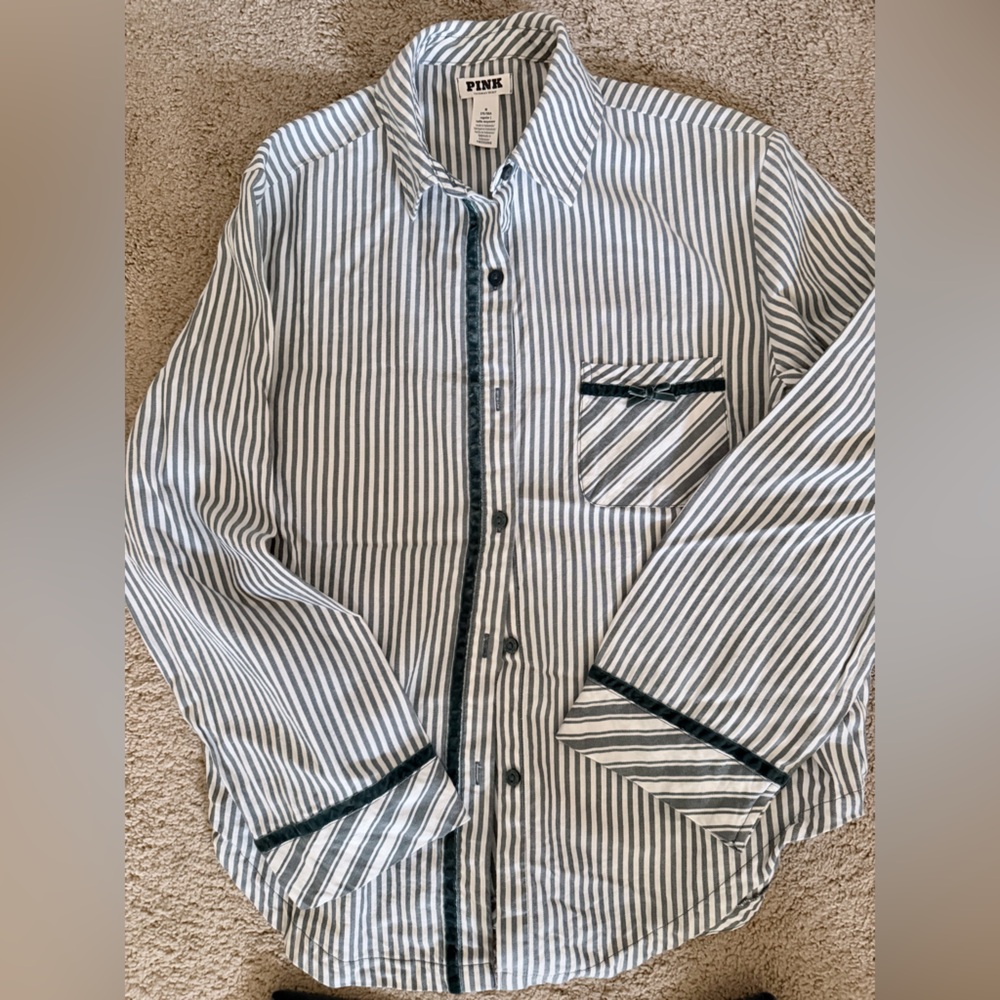 PINK Victoria's Secret Striped Pajama Set